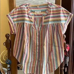 NWOT Lou & Grey cotton/Linen Top